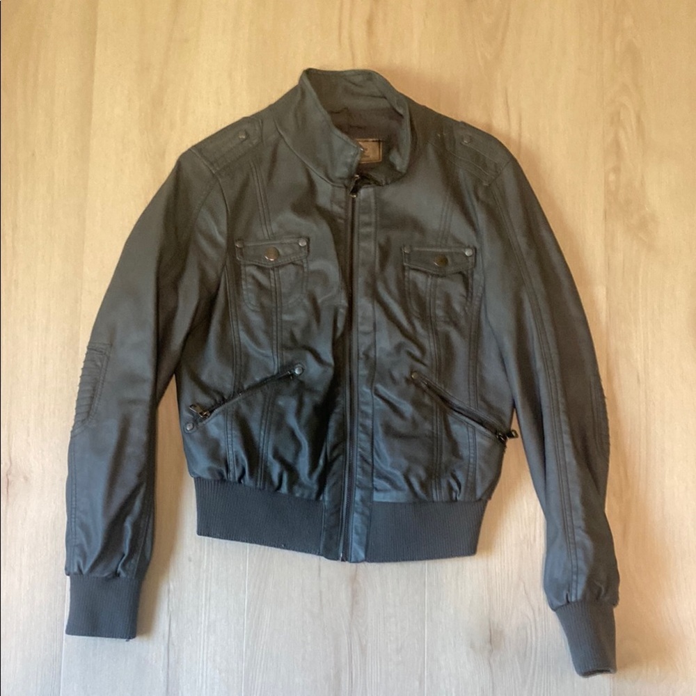 Ci Sono Black Faux Leather Jacket